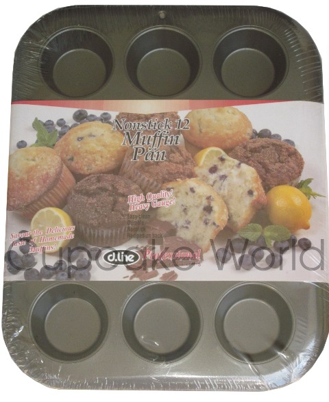 12 CUP CUPCAKE MUFFIN TRAY PAN TIN NON-STICK STD 12 CUP CUPCAKE MUFFIN TRAY PAN TIN NON-STICK STD